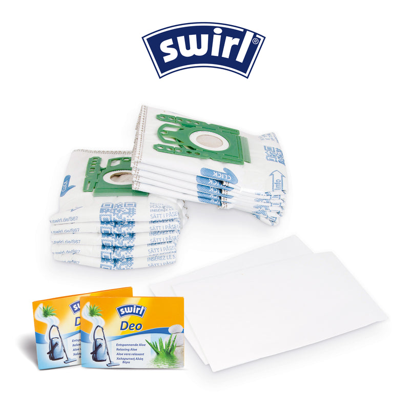 SWIRL® SAC ASPIRATEUR S67® (10 sacs + 2 déos)