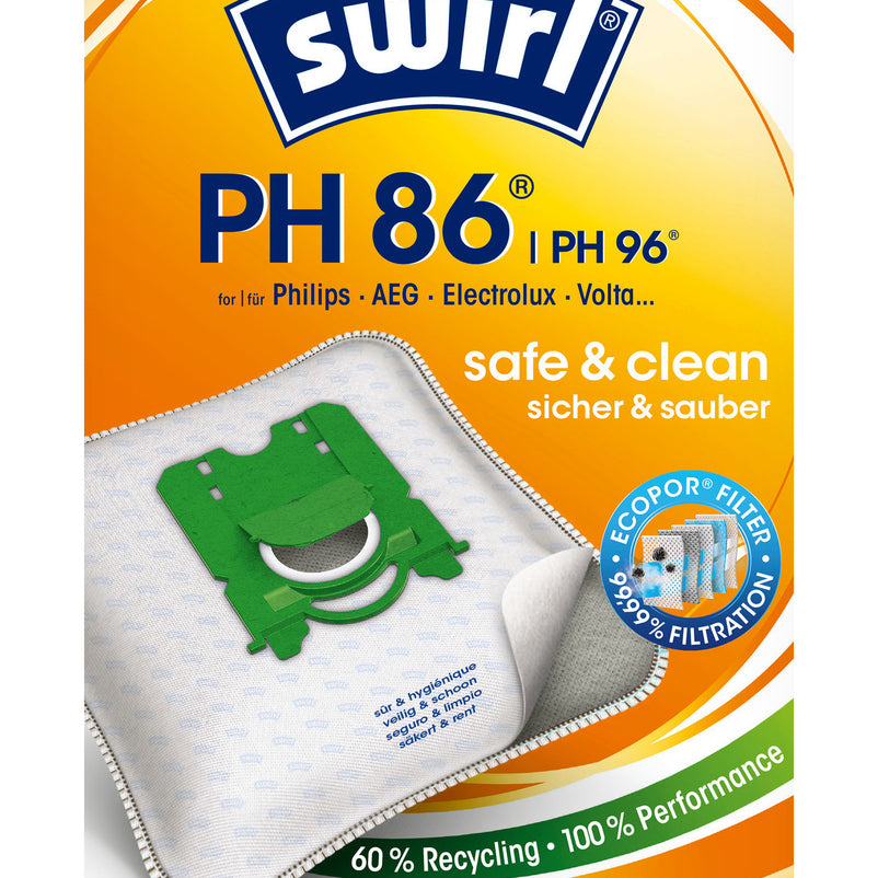 SWIRL® SAC ASPIRATEUR PH86®/PH96® (10 sacs + 2 déos)