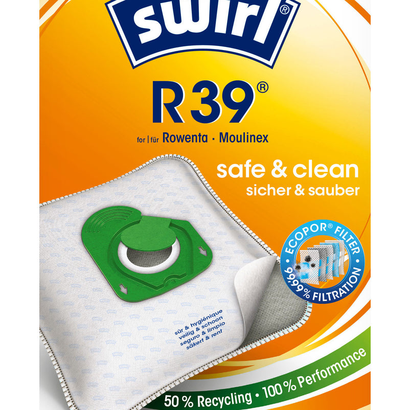 SWIRL® SAC ASPIRATEUR R39® (10 sacs + 2 déos)