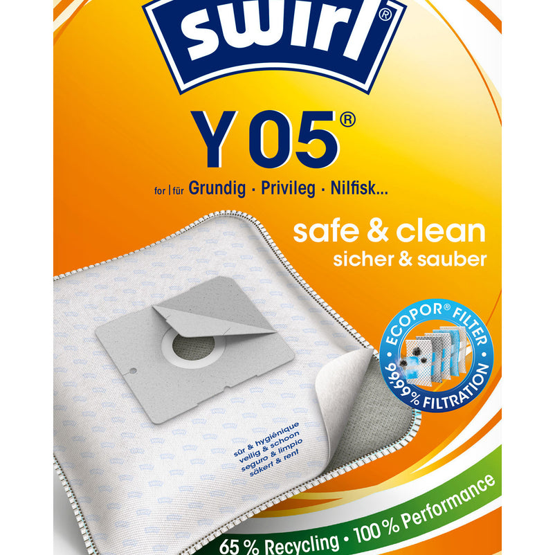 SWIRL® SAC ASPIRATEUR Y05® (10 sacs + 2 déos)