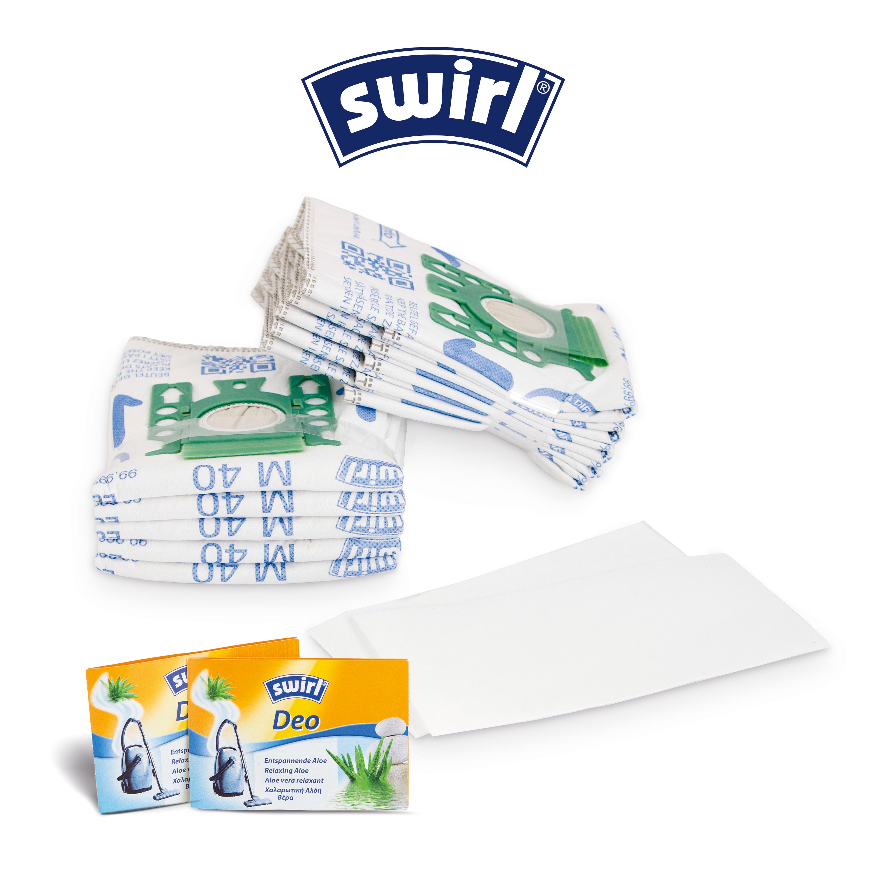 10 Sacs Aspirateur A06 Swirl + 1 Déodorant - Sacs à Poussière Haute Filtration 5 Couches
